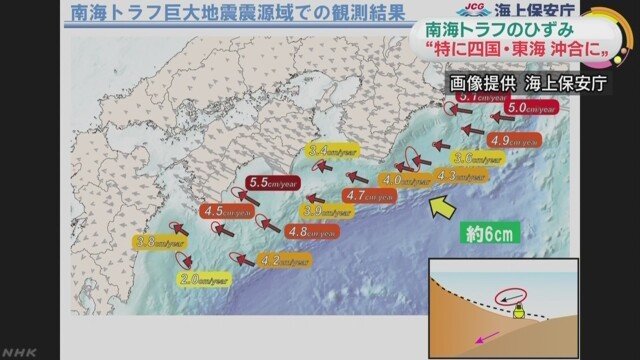 世界で初めての画期的な成果 南海トラフのひずみの分布状態が初めて明らかに Openmatome
